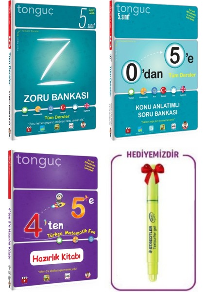 5. Sınıf Tüm Dersler Zoru Bankası 0'dan 5'e Konu Anltmlı Sb 4'ten 5'e Hazırlık Kitabı Set
