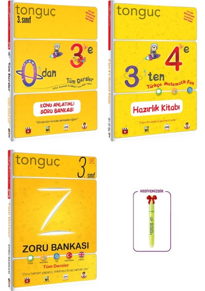 Tonguç Akademi 3.sınıf Tüm Dersler Zoru - 0'dan 3'e - 3'ten 4'e Hazırlık Set