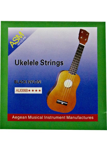 Aegean Ukulele Teli Takım Siyah