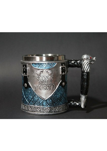 Game Of Thrones King In The North 3D Çelik Kupa Bardak