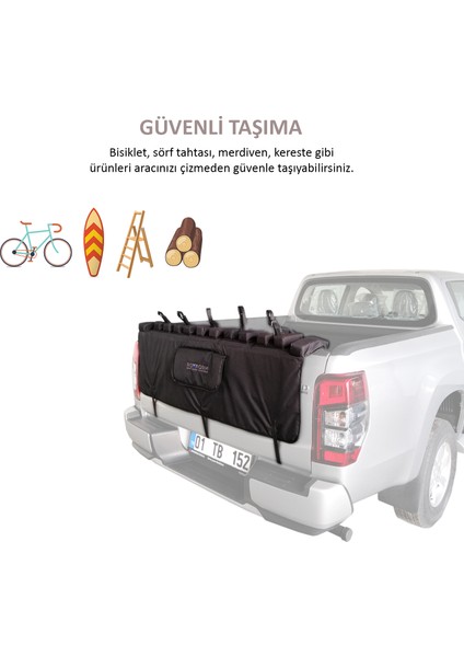 Pikap Pick-Up Tampon Bagaj Kapağı Bisiklet Taşıyıcısı Bisiklet Taşıma Aparatı