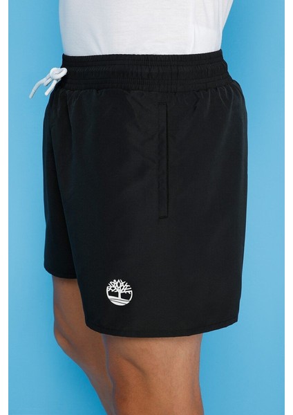 SUNAPEE LAKE SOLID Siyah Erkek Deniz Şortu