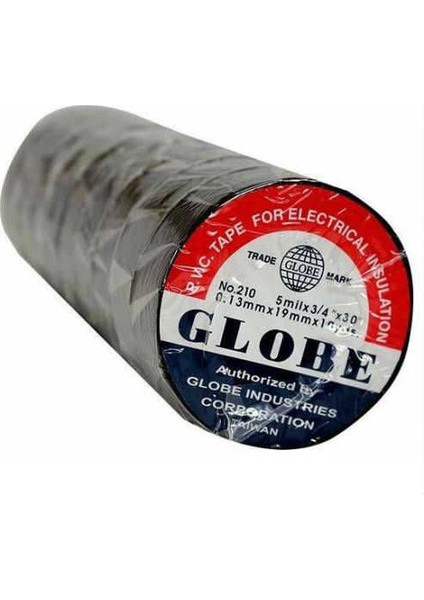 Elektronikucuz - Globe Izole Elektrik Bandı 10'lu (Siyah)