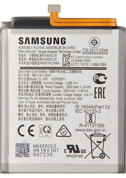 Samsung Galaxy A01 Orijinal Batarya Pil