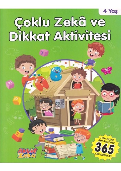 4 Yaş Çoklu Zeka ve Dikkat Aktivitesi - Yeşil Kitap