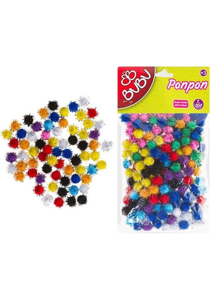 Karma Simli Ponpon 1 cm 200'lü