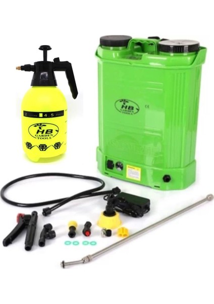 Akülü 16 Lt Turbo Ilaç Atma Sisleme Makinası Set