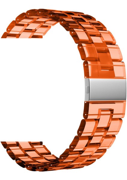 Huawei Watch Gt 2 42 mm Uyumlu Kordon Renkli Şeffaf Kayış Plastik Kordon