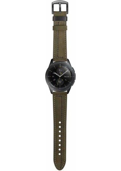 Honor Magic Watch 2 42 mm Uyumlu Deri Kordon Spor Dikişli Deri Kayış indirimleri