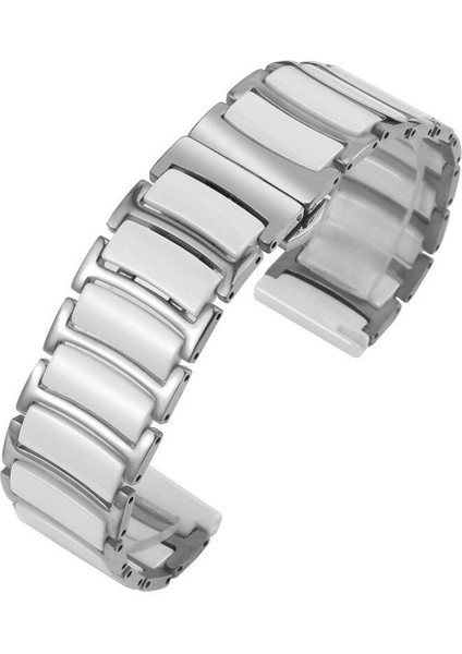 Honor Magic Watch 2 46 mm Uyumlu Seramik Metal Kordon Seramik Metal Kayış