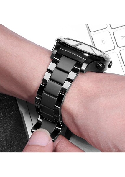 Amazfit Bip U Uyumlu Seramik Metal Kordon Mat & Parlak Premium Seramik Kayış fırsatları