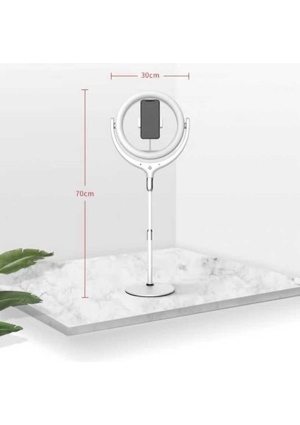 F-537 30 cm Işıklı Telefon Tutucu Ring Light