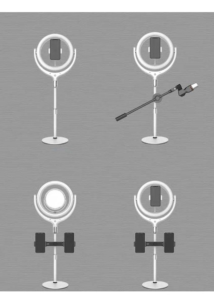 F-537 30 cm Işıklı Telefon Tutucu Ring Light