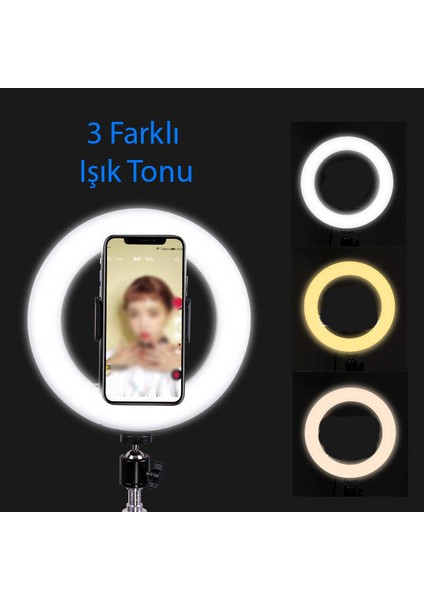 M20 Işıklı Telefon Tutucu Ring Light