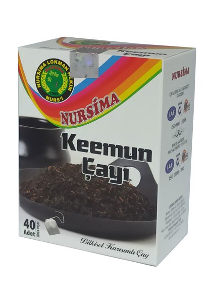 Keemun Bitkisel Karışımlı Süzen Poşet Çay 40'lı