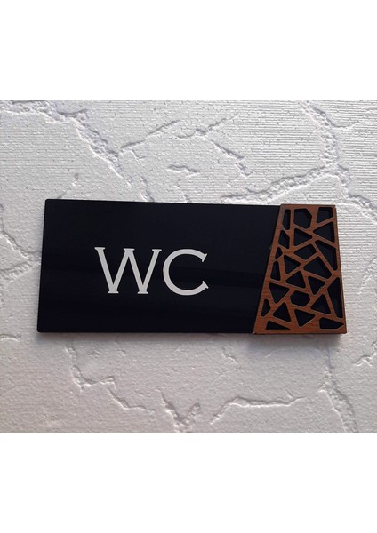 Black Pearl Serisi Wooden Wc Yönlendirme Tabelası modelleri