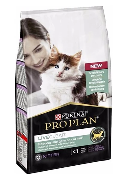 Pro Plan Live Clear Kitten Hindi Etli Yavru Kedi Maması 1,4 kg