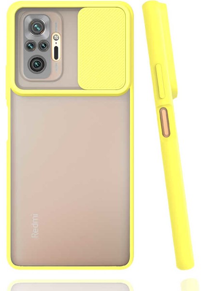 Xiaomi Redmi Note 10 Pro Kılıf Kamera Kapatmalı Lensi Case