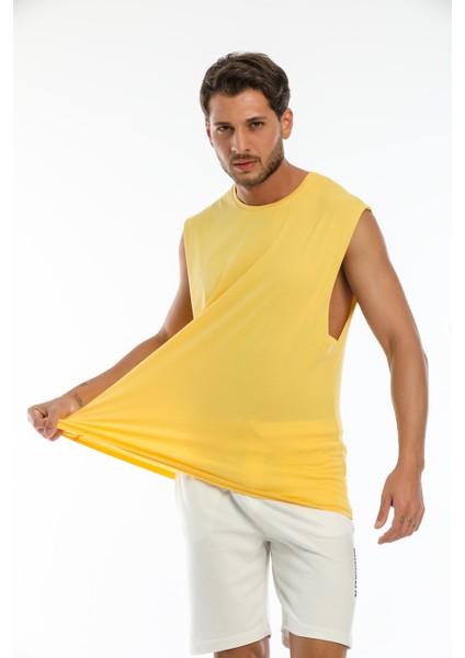 Bisiklet Yaka Kolsuz T-Shirt fiyatları