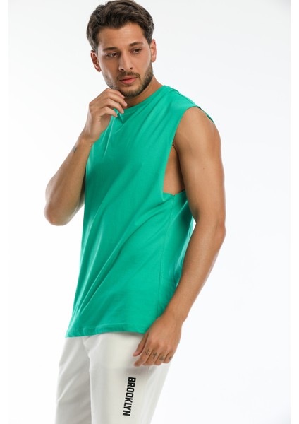 Bisiklet Yaka Kolsuz T-Shirt fırsatları