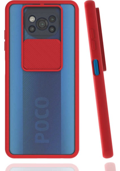 Xiaomi Poco X3 Kılıf Kamera Kapatmalı Lensi Case