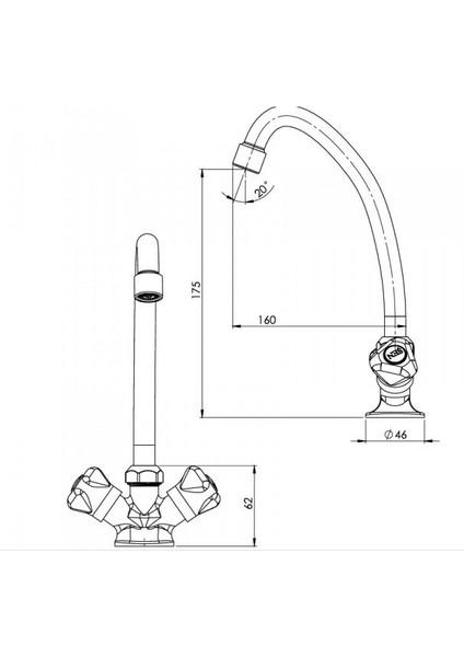 Standart Kugu Evıye/lavabo Bataryası Krom (2021) fiyatları