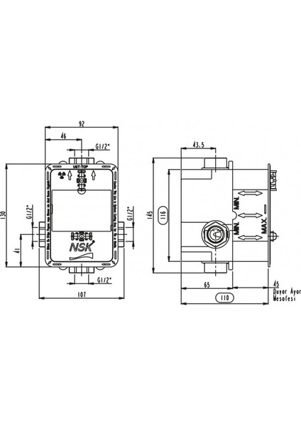 Smartbox Banyo Sıva Altı Grubu fiyatları