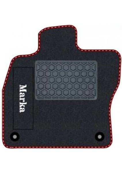 Honda Civic Euro Hatchback 2001- 2003 - 5 Kapı Siyah Halı Bordo Kenar Petek Topuk 2250 gr Paspas fiyatları