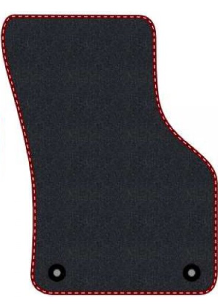 Honda Prelude 1996-2001 5.jen Siyah Halı Bordo Kenar Deri Petek Topuk 2250 gr Paspas