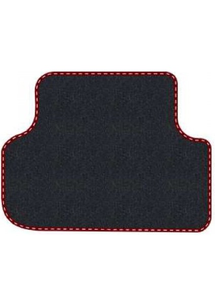 Honda Prelude 1996-2001 5.jen Siyah Halı Bordo Kenar Deri Petek Topuk 2250 gr Paspas
