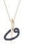 0.28 Karat Safir Vav Elif Kolye PN1091VV 1
