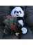Sevimli Peluş Panda 50 cm Gül & Cipso Sarmalı Romantik Çiçek Demet Set Sevgiliye 1
