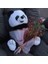 Sevimli Peluş Panda 50 cm Gül & Cipso Sarmalı Romantik Çiçek Demet Seti Sevgiliye 2