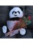 Sevimli Peluş Panda 50 cm Gül & Cipso Sarmalı Romantik Çiçek Demet Seti Sevgiliye 3