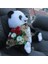 Sevimli Peluş Panda 50 cm Gül & Papatya Cipsolarla Sarılı Buket Set 4