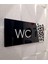 Black Pearl Serisi Silver Wc Yönlendirme Tabelası 4