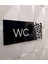 Black Pearl Serisi Silver Wc Yönlendirme Tabelası 5
