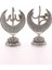 2'li Gümüş Allah Muhammed Hilal Orta Boy Biblo 20CM-06 1