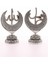 2'li Gümüş Allah Muhammed Hilal Orta Boy Biblo 20CM-06 4