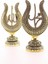 2'li Gold Allah Muhammed Lale Lafız Orta Boy Biblo 22CM 2