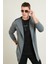 Slim Fit Pamuklu Kapüşonlu Örme Hırka Erkek Hırka 5896587 1