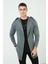 Slim Fit Pamuklu Kapüşonlu Örme Hırka Erkek Hırka 5896587 2