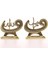 2'li Gold Allah Muhammed Vavlı Lafız Biblo Orta Boy 17CM-014 1