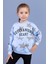 Kız Çocuk Kanguru Cepli Baskılı Sweatshirt 1