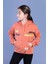 Kız Çocuk Kanguru Cepli Baskılı Sweatshirt 1