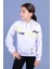 Kız Çocuk Kanguru Cepli Baskılı Sweatshirt 1