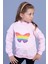 Kız Çocuk Pamuklu Balıkçı Yaka Popıt Desenli Sweatshirt 1