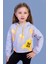 Kız Çocuk Cep Detaylı Baskılı Sweatshirt 1
