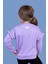 Kız Çocuk Kolları Fırfır Detaylı Nakışlı Sweatshirt 2