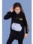 Kız Çocuk Kanguru Cepli Reflektör Detaylı Sweatshirt 1